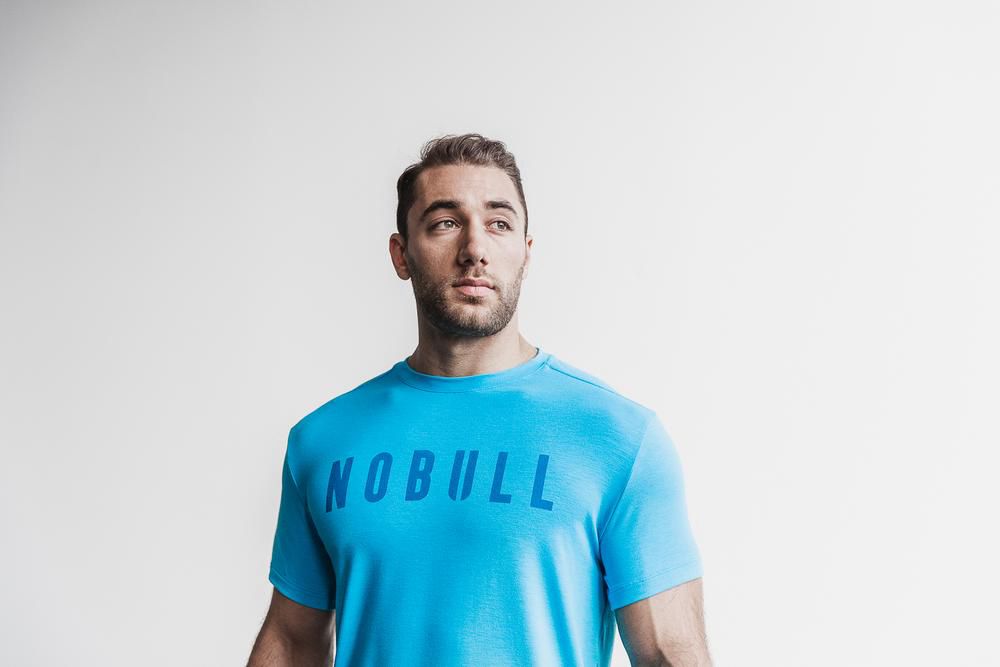 T-Shirts NOBULL Homme Bleu - NOBULL,France (0197-XLSKG)